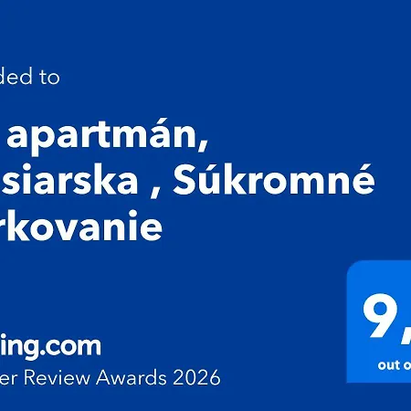 Jö Apartmán, Mäsiarska , Súkromné Parkovanie